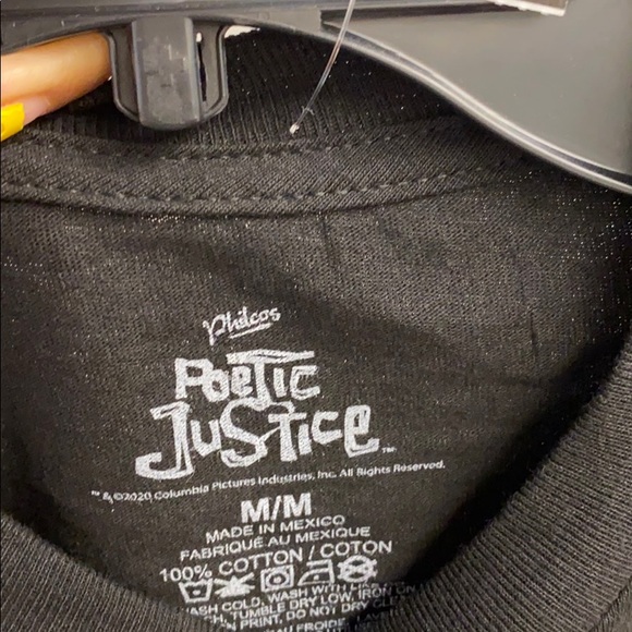 Black Tupac Poetic Justice Tee Medium - Picture 7 of 7